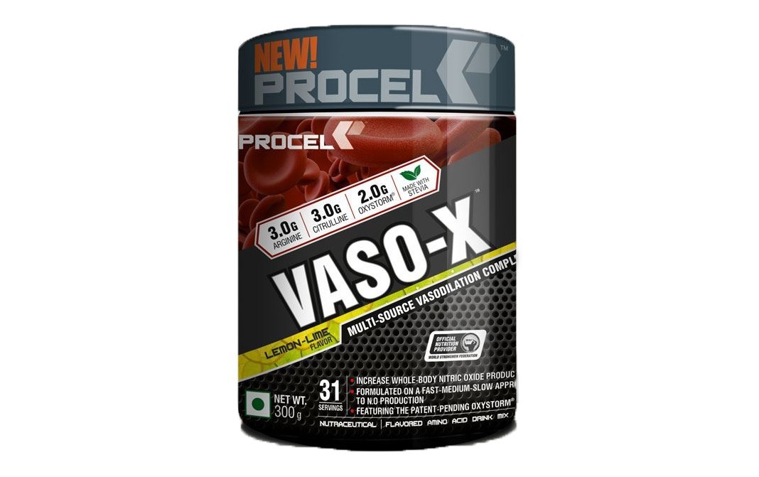 Procel Vaso-X Lemon-Lime Flavor    Plastic Jar  300 grams